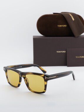 Tom Ford Buckley-02 FT0906 55E Square Sunglasses - Havana / Brown